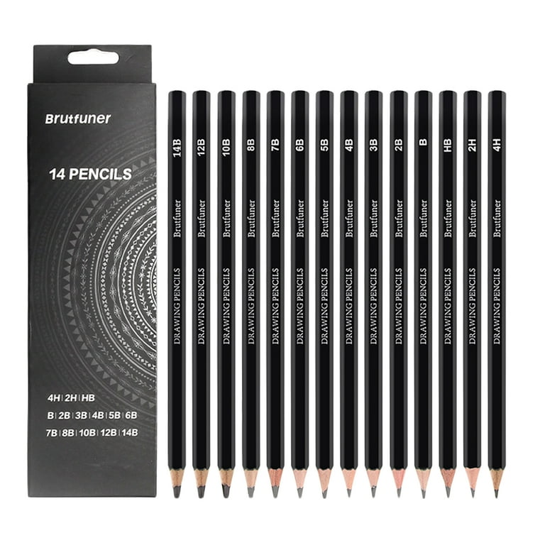 School Supplies Deals！Sketch Pencils for Drawing,14 Pack, Drawing Pencils,  Graphite Pencils,Art Sketching Pencil Set, Ideal for
