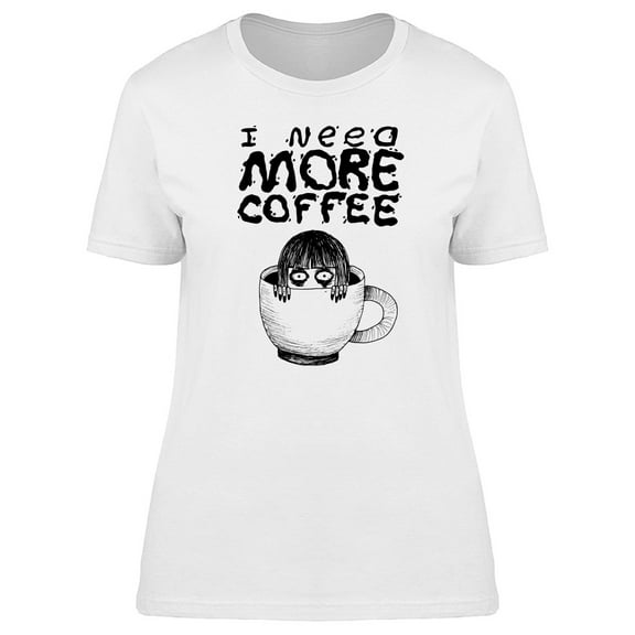 Girl In Coffee Cup T-Shirt Men -Image by Shutterstock, Male 3X-Large