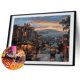 thumbnail image 1 of 5D bricolaje completo taladro diamante pintura calle ciudad tranquila punto de cruz bordado Likrtyny decoración de arte, 1 of 9
