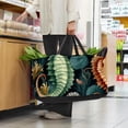 thumbnail image 6 of Hippocampus Large Capacity Reusable Foldable Oxford Cloth Storage Bin Shopping Basket Shopping Bag Grocery Bags, 6 of 7