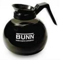 BUNN 12 Cup Standard Decanter Coffee Pot Round High Quality Clear/Black BP03