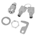 Mlless Tool Box Lock Cylinder with 90 Degree Hook Cam and Keys for