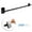 Black, variant on Central Design Adh916-07 0.4375 in. Self-Adhesive or Wall Mounted Rod for 9 to 16 in. Windows, Cocoa