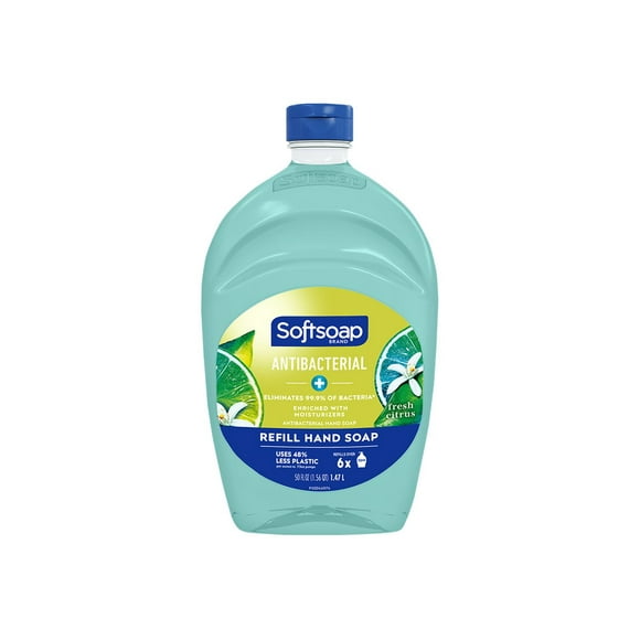 SoftSoap Antibacterial Fresh citrus - Recharge Savon - Liquide - Bouteille - 0,4 gal - Hydratant - Antibactérien