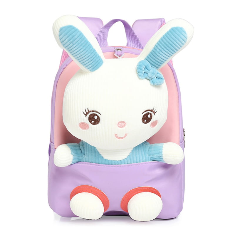 Techinal Cute Bunny Student School Backpack Cartoon Mini Schoolbag  Kindergarten Doll Bag 