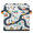 Multicolor 2, variant on CURLYOOT Cute Car Print 11 x 11 Inch Cube Storage Bin, Fabric Storage Cube Foldable Basket with Leather Handles, Organizer Basket for Closet Shelves