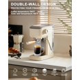 thumbnail image 3 of Tazas de café Luxu de vidrio martillado, 450 ml, juego de 6, 3 of 8