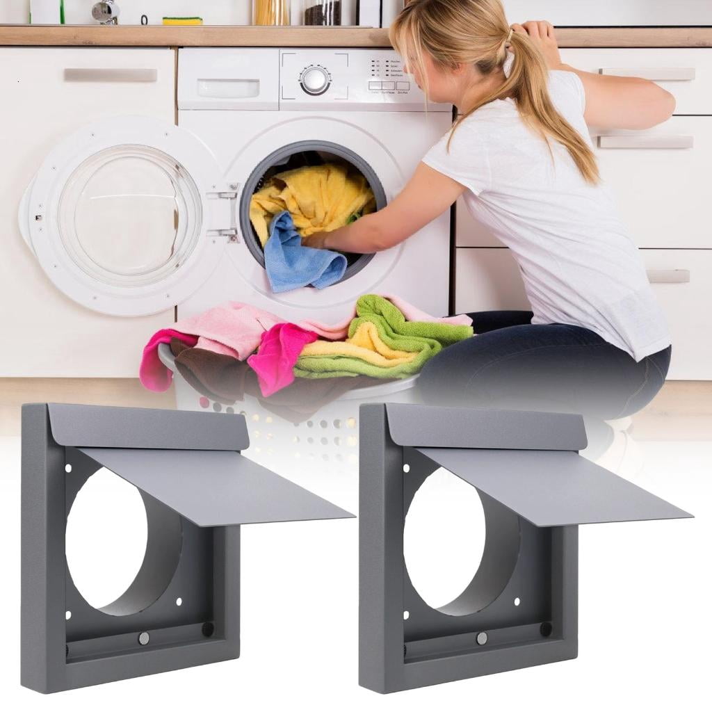 Osdhezcn Universals 4Inch Exterior Dryer Vents Cover Carbon Steel Exterior Wall Vents Hood