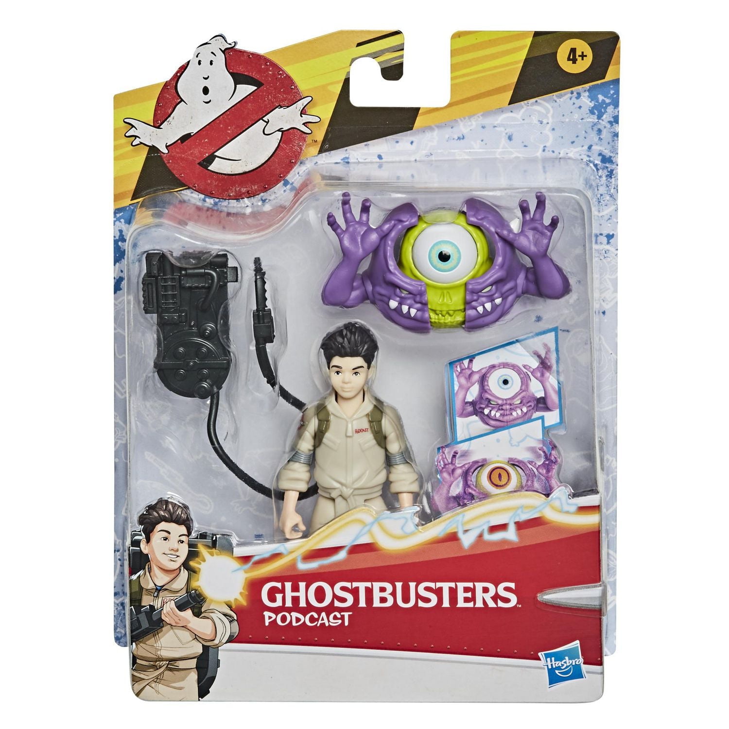 Ghostbusters Fright Features Podcast Figure with Interactive Ghost Figure and Accessory, Toys for Kids Ages 4 and Up, Great Gift for Kids