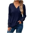thumbnail image 1 of 2025 Chandails pour Femmes Hiver Automne Chandail à Enfiler Hommes Décontracté Ample Manches Longues Chandail Léger Chandail Tricoté Hauts, 1 of 6