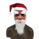 thumbnail image 1 of Máscara 3D de resina de Papá Noel con barba blanca y sombrero de Navidad, 1 of 2