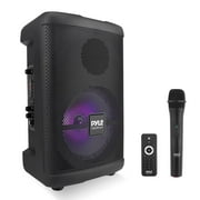 Pyle Portable Bluetooth PA Speaker-240W 8 Rechargeable Indoor/Outdoor BT Karaoke Audio System