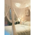 thumbnail image 1 of Sonbest Luxury Mosquito Net for Bed Canopy, Double to King, Camping Screen House, Square Netting Curtain, 4 Entries, Easy to Install 190*210*240mm, 1 of 4