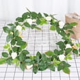 thumbnail image 4 of COM1950s Living Room Plants, Simulated Rose Living Room Ceiling Decoration, Plastic Simulation Winding Plant 130Cm, 4 of 6