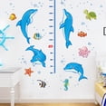 thumbnail image 1 of Pegatinas de delfines para medir la altura del niño, tabla de crecimiento brillar Electrónica, 1 of 5