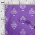 thumbnail image 2 of oneOone Viscose Chiffon Purple Fabric Block Quilting Supplies Print Sewing Fabric By The Yard 42 Inch Wide-3Y, 2 of 6