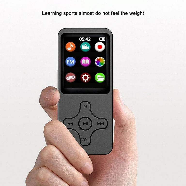 MP3 PLAYER 64GB Music Player Bluetooth-Compatible 5.0 With Speaker(Red