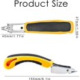 thumbnail image 3 of ABCISI Staple Remover, Heavy Duty Staple Puller, Upholstery Tool with Non-Slip Handle Industrial Staple Remover for Furniture, Floor, Carpet, Carton, Floor (3 Pack, Yellow), 3 of 7