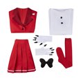 thumbnail image 4 of Anime Charlie Cosplay Top rojo traje falda guantes calcetines cuello mujer traje peluca accesorios de disfraz Halloween carnaval fiesta, 4 of 4