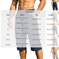 thumbnail image 3 of Men's Cargo Shorts Below Knee Capri Pants Quick Dry Lightweight Casual Summer Bottoms Elastic Waist Drawstring with Multi-Pockets for Hiking Outdoor Fishing Workout Golf, 3 of 9