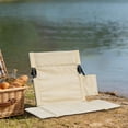 thumbnail image 5 of Outdoor Portable Aluminum Alloy Folding Chair in Khaki,Garden Beach Lounger,Camping Backrest Floor Mat Lawn Chair for Outdoor Camping VALSEEL, 5 of 6