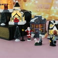thumbnail image 2 of Wosthever 12 Uds. De estatuas de resina para decoración de casa en miniatura de Navidad, antideformación, ligeras, DIY, casas de nieve multiestilo, año Kits de decoración para fiestas Wosthever HA068057-00B, 2 of 6