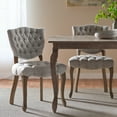 thumbnail image 2 of Case Tufted Dining Chair with Cabriole Legs (Set of 2), 2 of 12