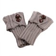 thumbnail image 2 of Babysbule Socks for Women Slid Women's Button Socks Boot Accessories Short Leg Warmers Knit Toppers, 2 of 5