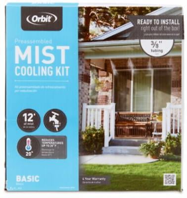 Starmist 383012 Push-In Outdoor Mist Cooling System DIY Low Pressure Kit 12m/40 3/8 