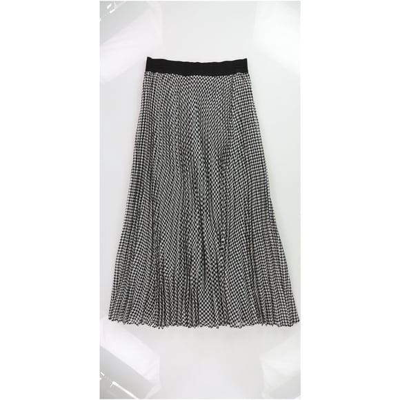 Marella Womens Two Tone Pleated Skirt blkwht 8
