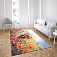thumbnail image 4 of Welcome Spring Summer Brussels Griffon Portrait Flower Blue Sky Indoor Rug Griff Dog Lover Carpet Living Bed Room Sofa Home Decor - 12001, 4 of 5