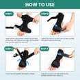 thumbnail image 5 of Welnove Plantar Fasciitis Night Splint, Dorsal Relief Brace for Heel Pain, Achilles Tendonitis & Foot Drop, Adjustable Support for Men & Women – Black (M), 5 of 8