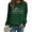 Green1, variant on Up To 50% Off Oversized Crewneck Sweatshirt Women Coffee Baggy Sweater Kinda Day Women Fashionable Casual Printed Round Neck Top Hoodless Sweatshirt Womens Hoodie Sweatshirt Causal