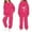 Outfits 40#Hot Pink, variant on oqasdz Girls Sweatsuit Stylish Floral Print Long Sleeve Hooded Sweatshirts and Pants Cozy Soft Casual Fashion Streetwear Outfits for Toddler and Kids