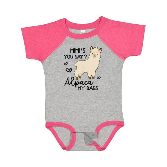 Inktastic Mimi's You Say Alpaca My Bags Gift Baby Boy or Baby Girl Bodysuit