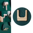 thumbnail image 4 of ABS Hair Dryer Holder, Folding Home Wall-Mounted Adhesive Bathroom Shelf, Organizer Shelf, Blower Cord Organizer, Hairdryer Hook No Drilling Verde, 4 of 8