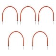 thumbnail image 4 of 5x Arcos de entrenamiento de fútbol Accesorio de pases para entrenamiento de fútbol Ejercicio ligero de juego de pies y patadas Práctica de baloncesto Clavija de tierra naranja, 4 of 8
