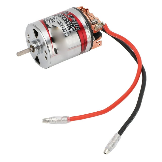RC Brushed Motor, Water Proof Large Torsion Brushed Electric Motor with Stainless Steel Shell for 1/10 RC Car