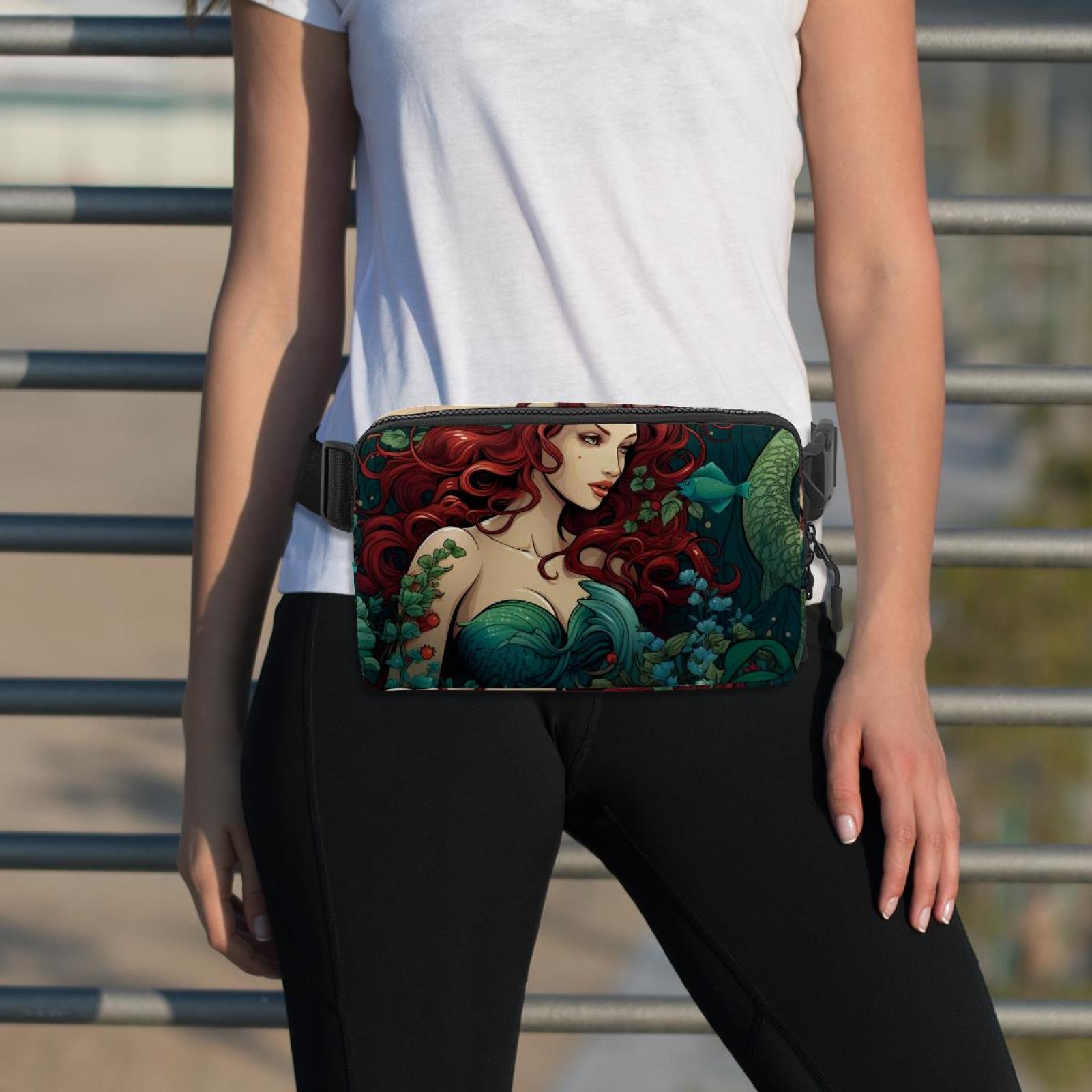 Mermaids Lightweight Adjustable Crossbody Fanny Sling Bag with Extension Strap Unisex