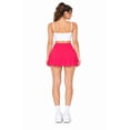 thumbnail image 3 of Women's Tennis Skirt with Built-In Shorts Athletic Skort with Side Pocket Pink 1XL, 3 of 4