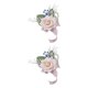 thumbnail image 4 of Guardurnaity Ramillete de muñeca de apariencia realista - Bodas y graduaciones Ramillete de boda Boutonniere Dama de honor Ramillete de muñeca Ramillete de muñeca rosa 2piezas, 4 of 6