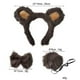 thumbnail image 4 of Conjunto De Orejas Y Cola De Animales Lindo Para Niños Para Festivales De Disfraces Vacaciones Oso, 4 of 8