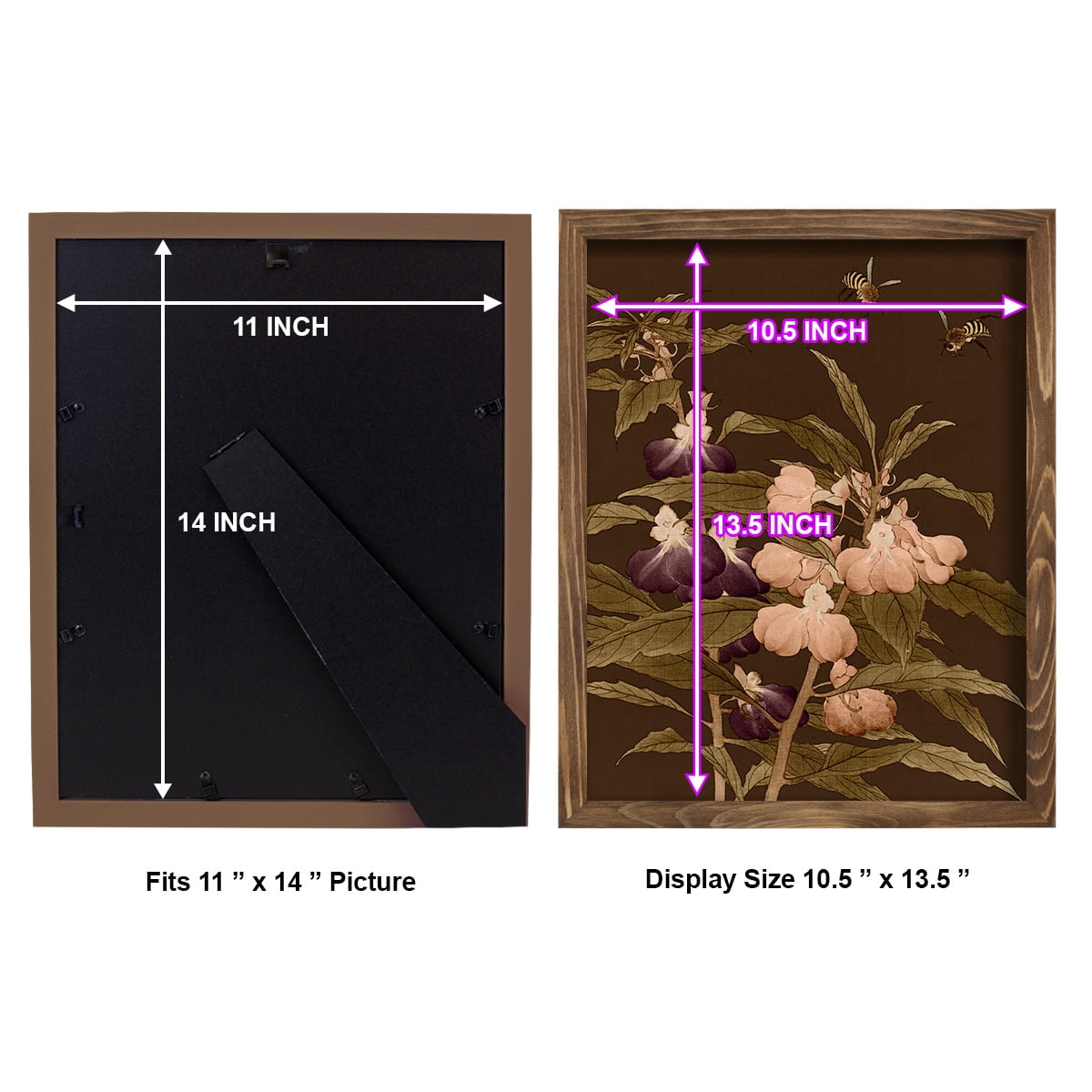 Asian Brocade IV - Framed Print w/glass - Walnut
