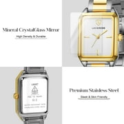 Watches for Women Luxury Ladies Quartz Wrist Watches with Stainless Steel Bracelet,Waterproof Square Ladies Watches Mother's Day Gifts for Women