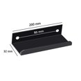 thumbnail image 2 of Hongchun Cabinets Drawers Edge Pulls, 4pcs Mount Finger Edge Pull Handles, Aluminum Concealed Handle Cabinets Drawers Handle Tab, 2 of 5