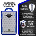 thumbnail image 4 of ID Stronghold RFID Blocking Secure Badge Holder 2 Card Duolite Blue, 4 of 5