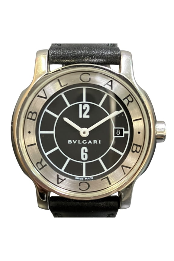 Pre-Owned Bulgari BVLGARI Solo Tempo Watch, Total Weight 24.8g, Stainless Steel, Genuine...