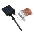 thumbnail image 3 of Luz de Alambre de Cobre Solar, 8 Modos de Iluminacióción Luces de Cuerda Solar Al Aire Libre 200 Cuentas LED SUPER Brillantes Para Balcones, 3 of 7