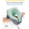 thumbnail image 4 of Travel Pillow for Airplanes with 360 Head Support,Memory Foam 2-in-1 Neck Pillow Airplane,Travel Neck Pillow with Storage Bag,Adjustable Clasp for Travel,Home,Office,and Gaming, 4 of 14