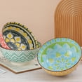 thumbnail image 6 of AHX Multicolor 3-Piece Round Porcelain Serving Bowl Set,57-oz Large Salad Bowls,8-inch, 6 of 8
